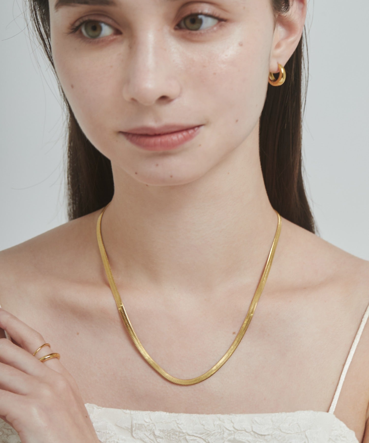 ciite' シーテ ネックレス 【 金属アレルギー対応 】 4mm スネークチェーンネックレス サージカルステンレス