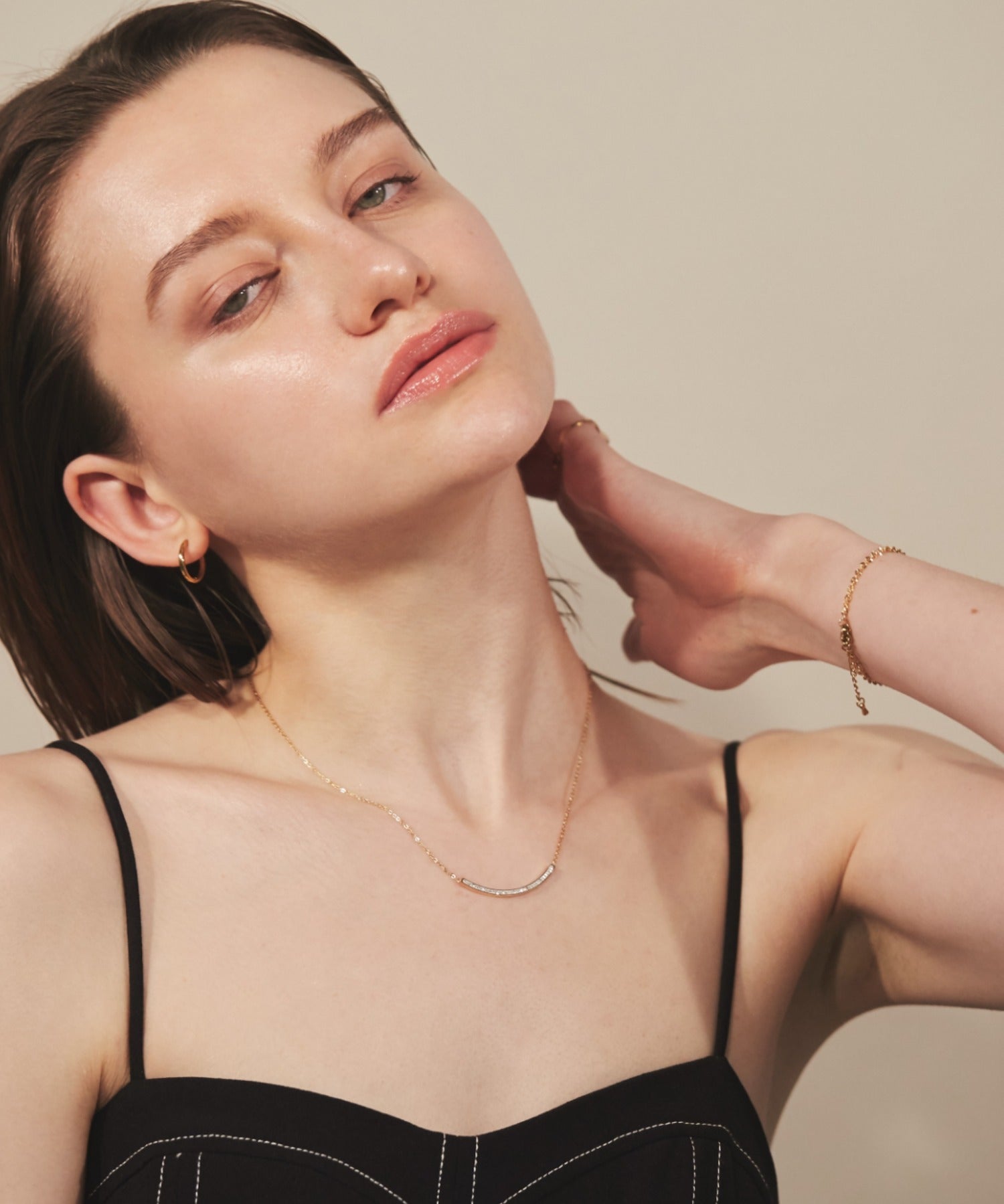 ciite' シーテ ネックレス 【 金属アレルギー対応 】 ビジューモチーフネックレス サージカルステンレス