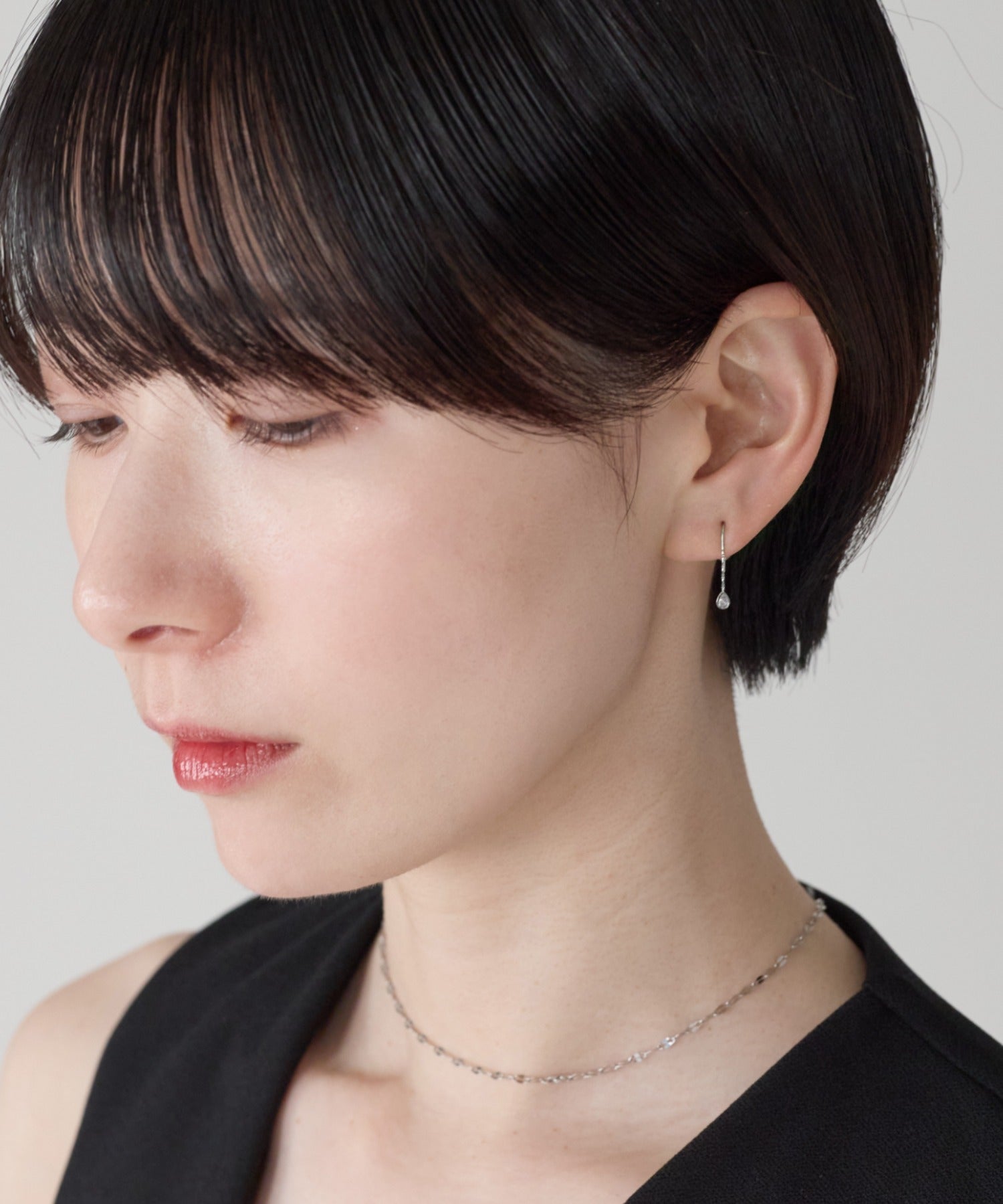 ciite' シーテ ピアス（両耳用） 【金属アレルギー対応】シズクデザインピアス（両耳用） サージカルステンレス