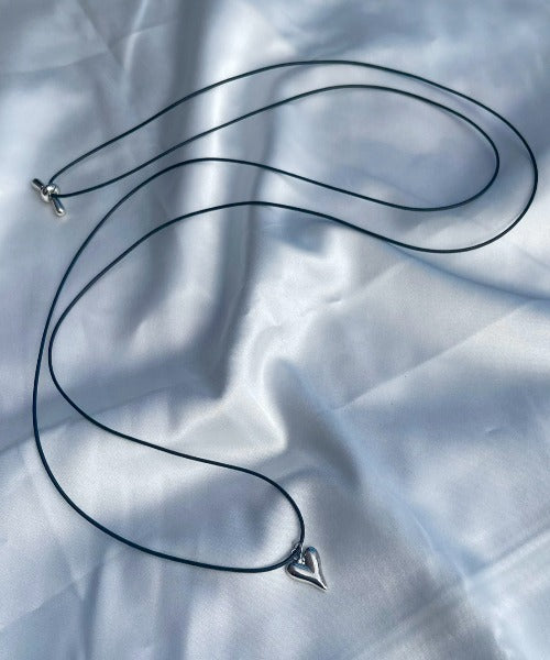 ciite' シーテ ネックレス メタルハートトップ コードチョーカー / ネックレス