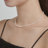 ciite' シーテ ネックレス 【 金属アレルギー対応 】 シンプルパールネックレス サージカルステンレス