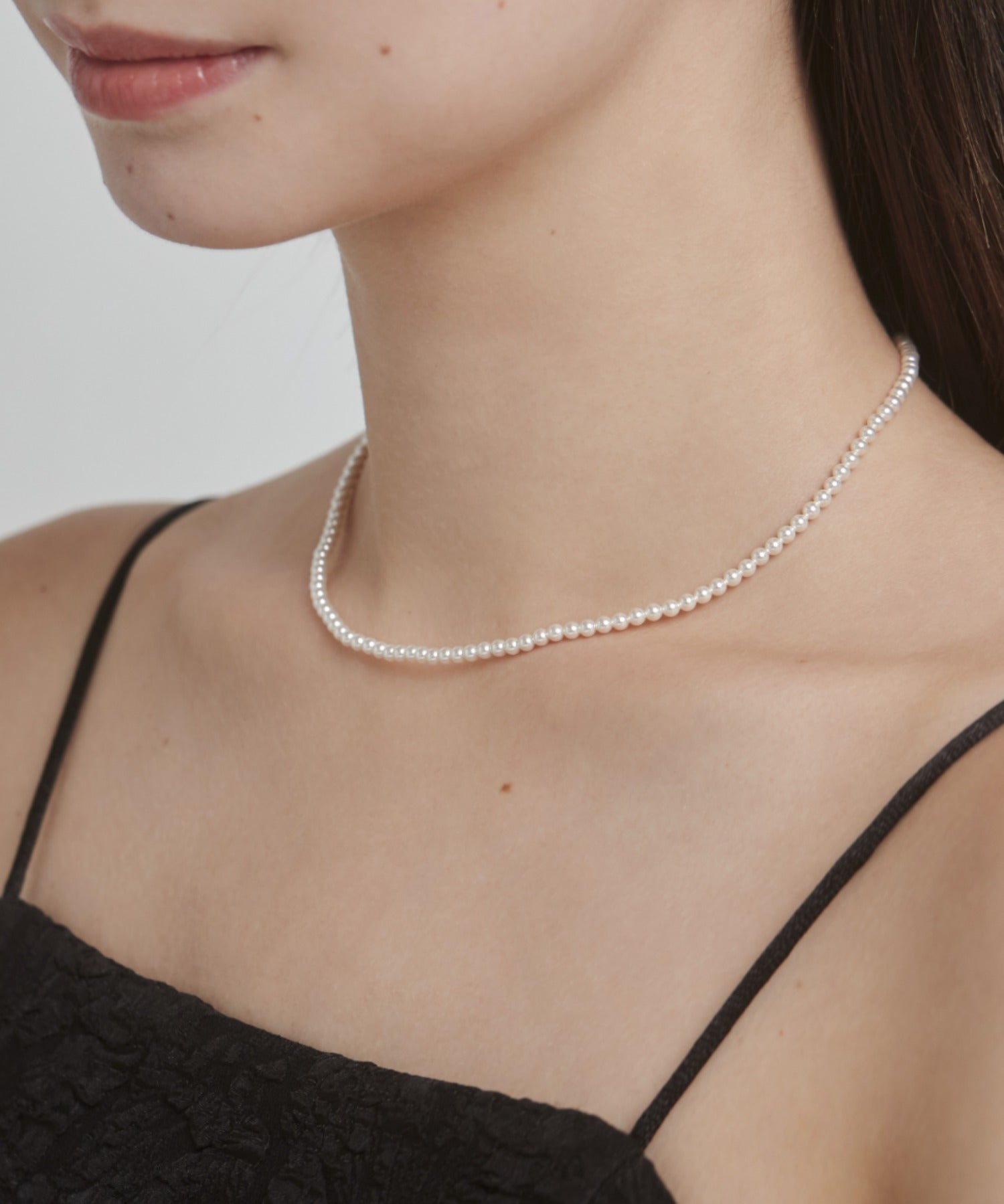 ciite' シーテ ネックレス 【 金属アレルギー対応 】 シンプルパールネックレス サージカルステンレス