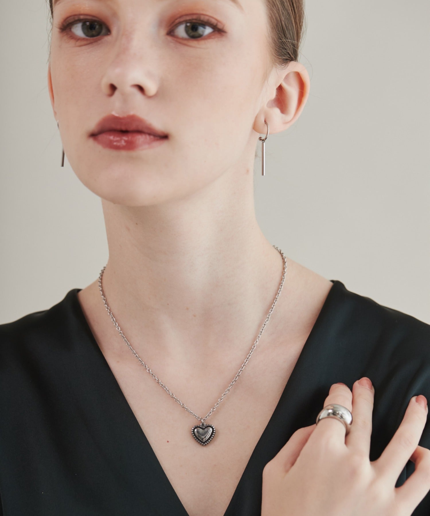 ciite' シーテ ネックレス 【 金属アレルギー対応 】 ハートネックレス サージカルステンレス