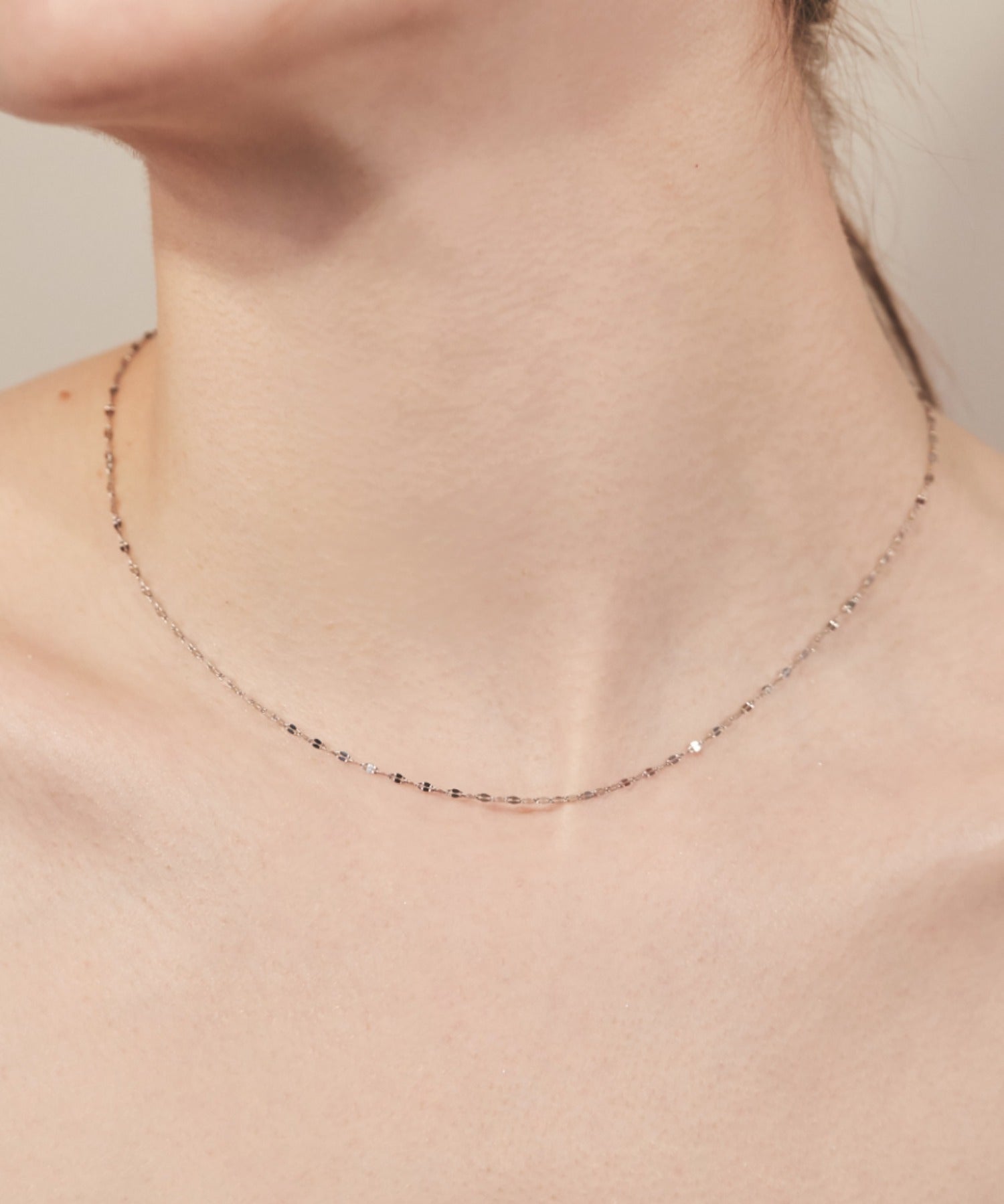 ciite' シーテ ネックレス 【 金属アレルギー対応 】 グリッターチェーンネックレス サージカルステンレス