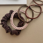 ciite' シーテ ヘアゴム チョコブラウンゴム ヘアゴムセット