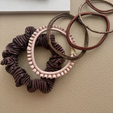 ciite' シーテ ヘアゴム チョコブラウンゴム ヘアゴムセット