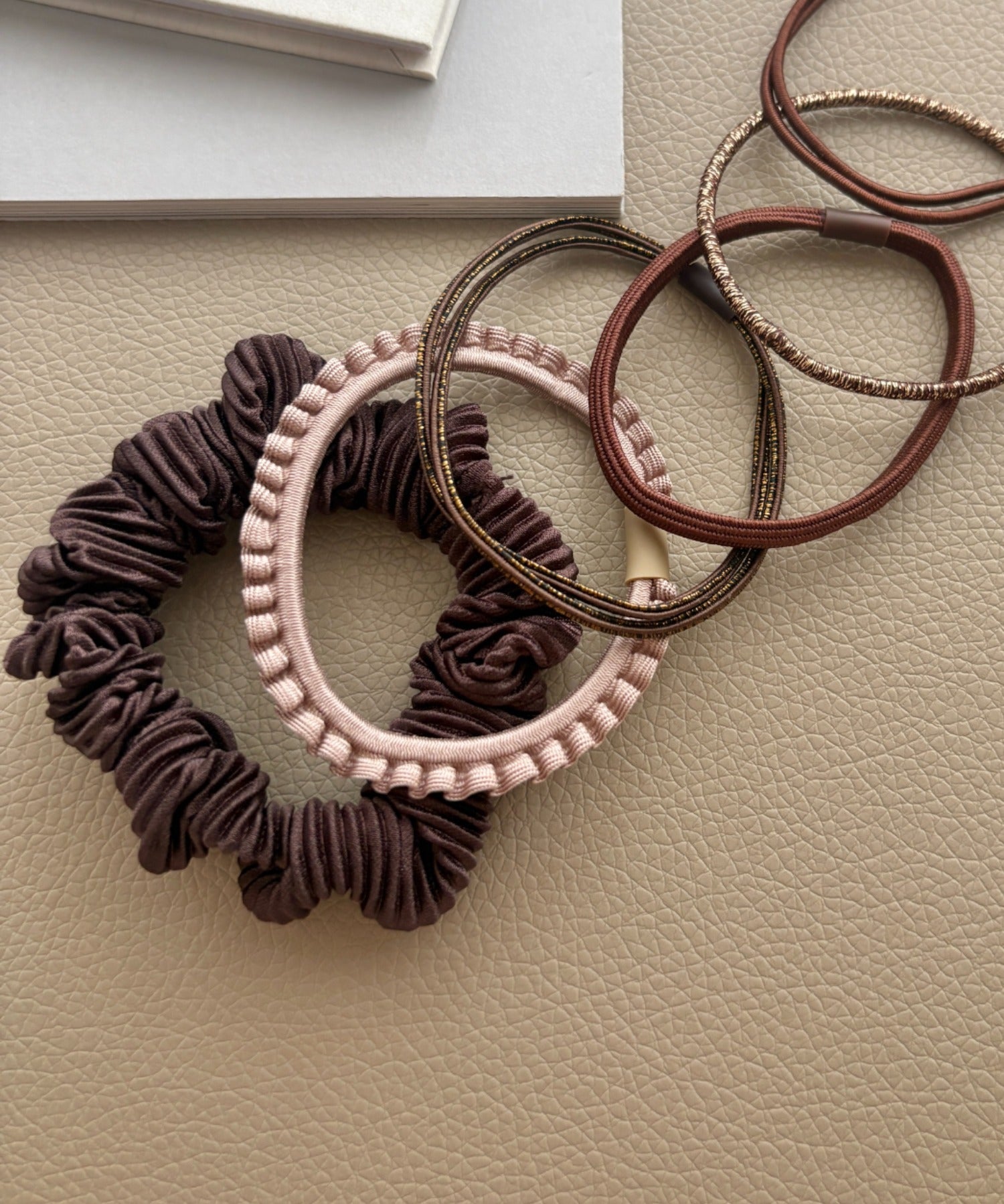 ciite' シーテ ヘアゴム チョコブラウンゴム ヘアゴムセット