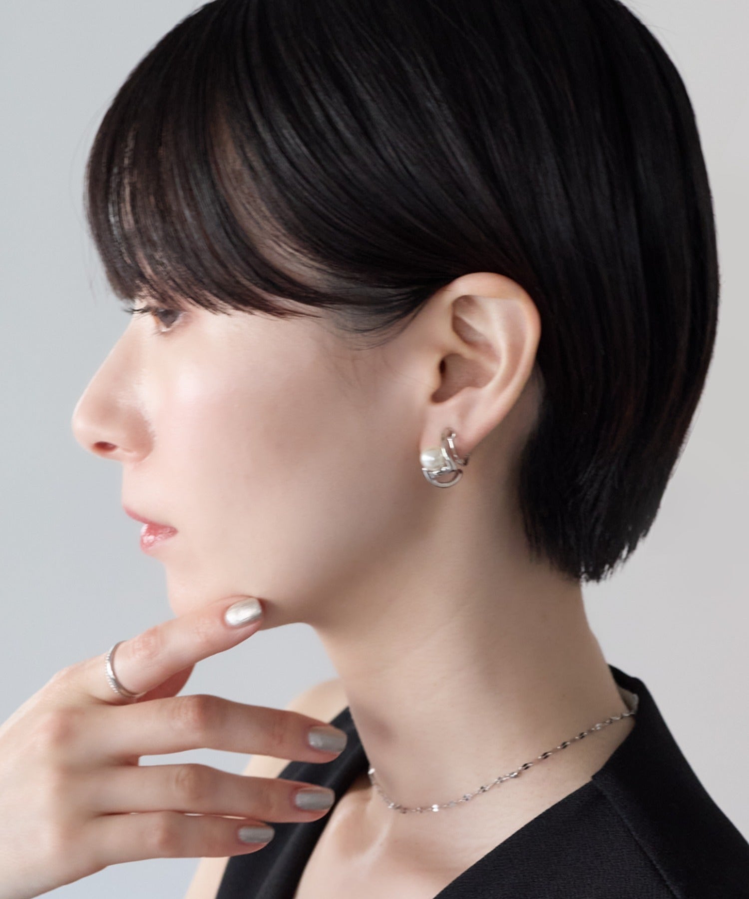 ciite' シーテ イヤリング シリコン付 デザインパール イヤリング
