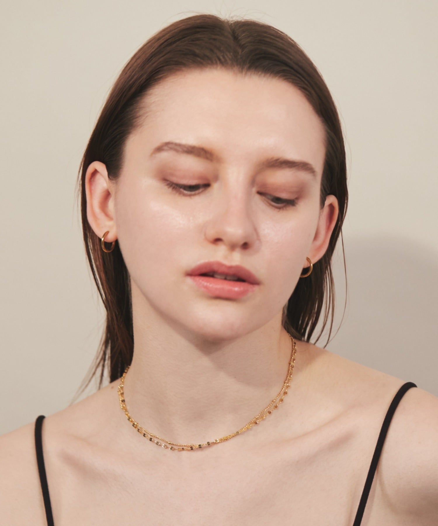 ciite' シーテ ネックレス 【 金属アレルギー対応 】 2連チェーンネックレス サージカルステンレス