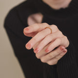 ciite' シーテ リング 【 金属アレルギー対応 】 シンプルビジューリング サージカルステンレス