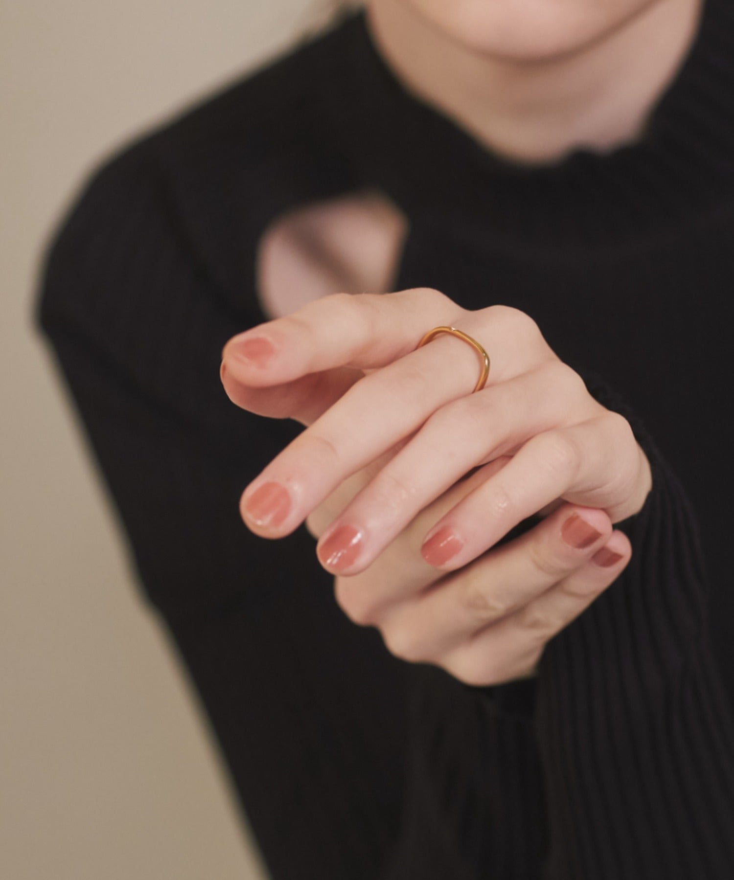 ciite' シーテ リング 【 金属アレルギー対応 】 シンプルビジューリング サージカルステンレス