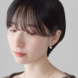 ciite' シーテ イヤリング シリコン付 デザインビジューパール イヤリング