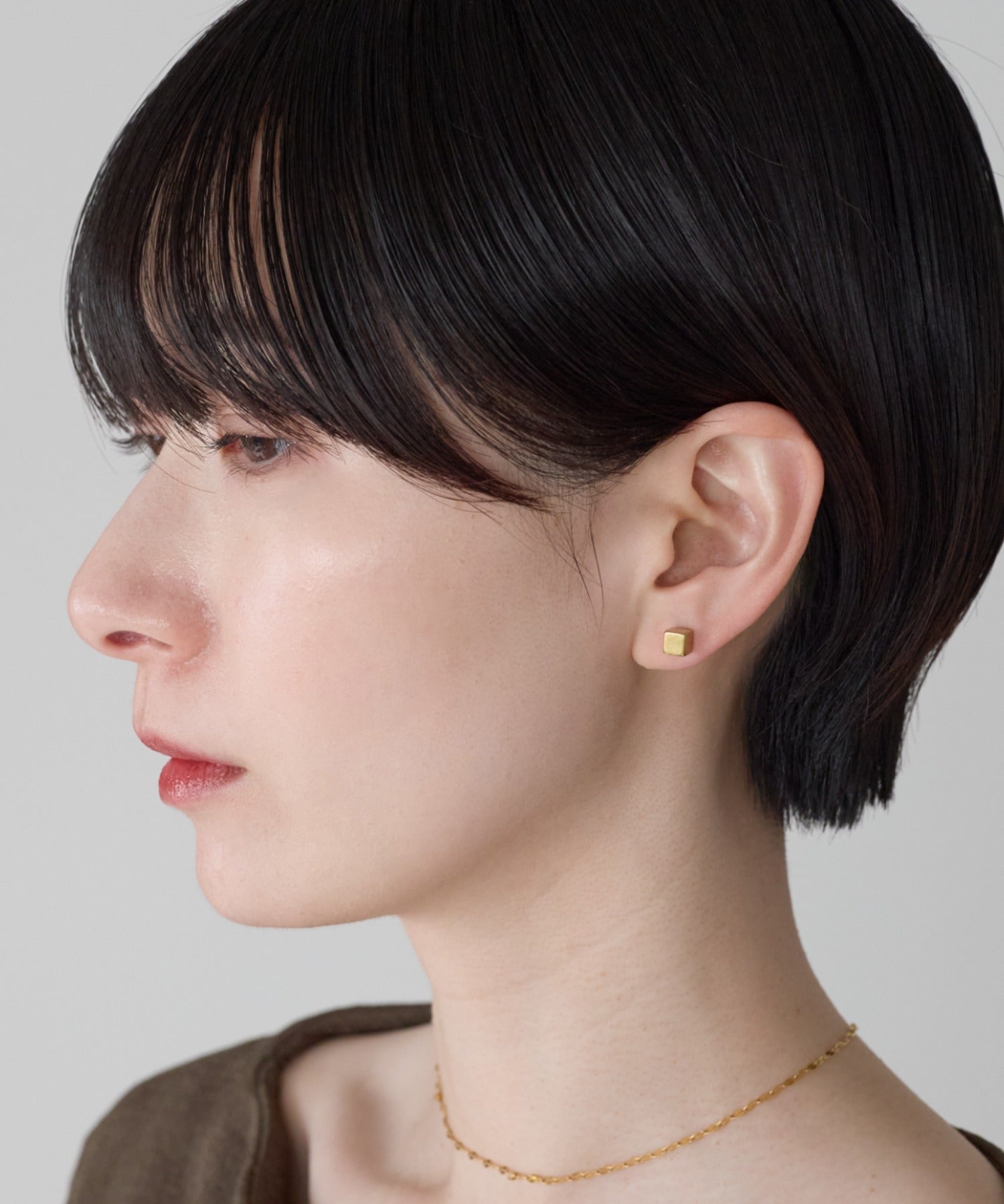 ciite' シーテ ピアス（両耳用） 【金属アレルギー対応】シンプルスクエア ピアス