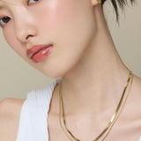 ciite' シーテ ネックレス 【 金属アレルギー対応 】 2連スネークチェーンネックレス サージカルステンレス