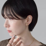 ciite' シーテ イヤリング シリコン付 リボンデザイン イヤリング