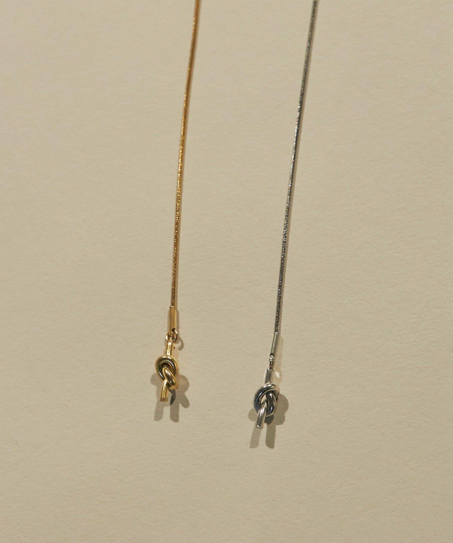 ciite' シーテ ネックレス 【 金属アレルギー対応 】 ノットチェーンロングネックレス サージカルステンレス