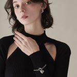 ciite' シーテ ブレスレット 【 金属アレルギー対応 】 ハートペンダント ブレスレット サージカルステンレス