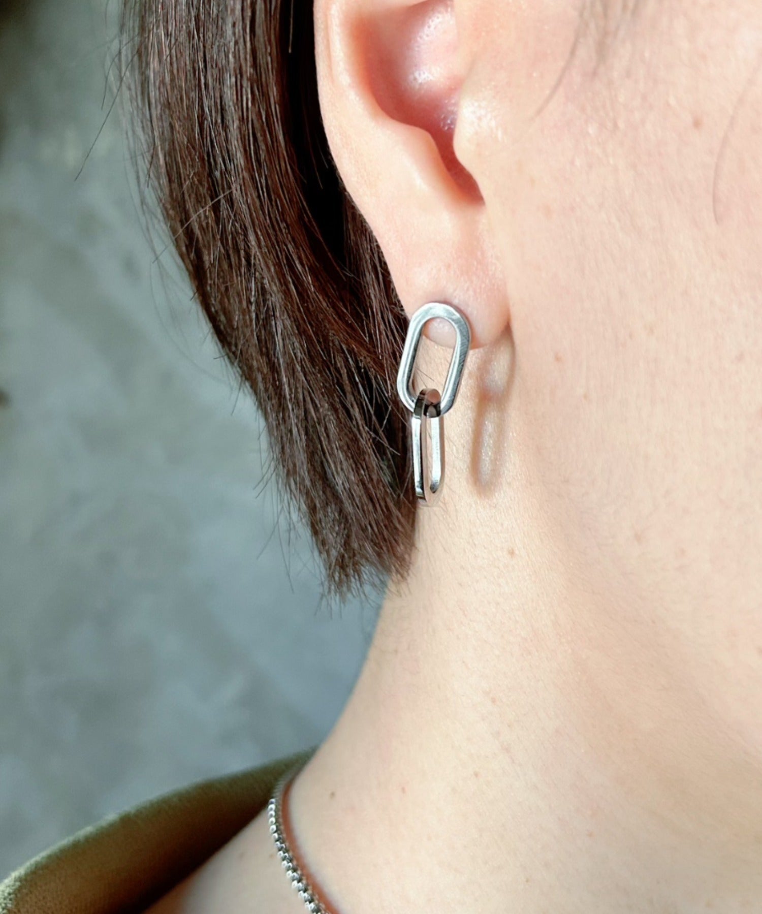 ciite' シーテ ピアス（両耳用） 【 金属アレルギー対応 】 オーバルピアス サージカルステンレス (両耳用)