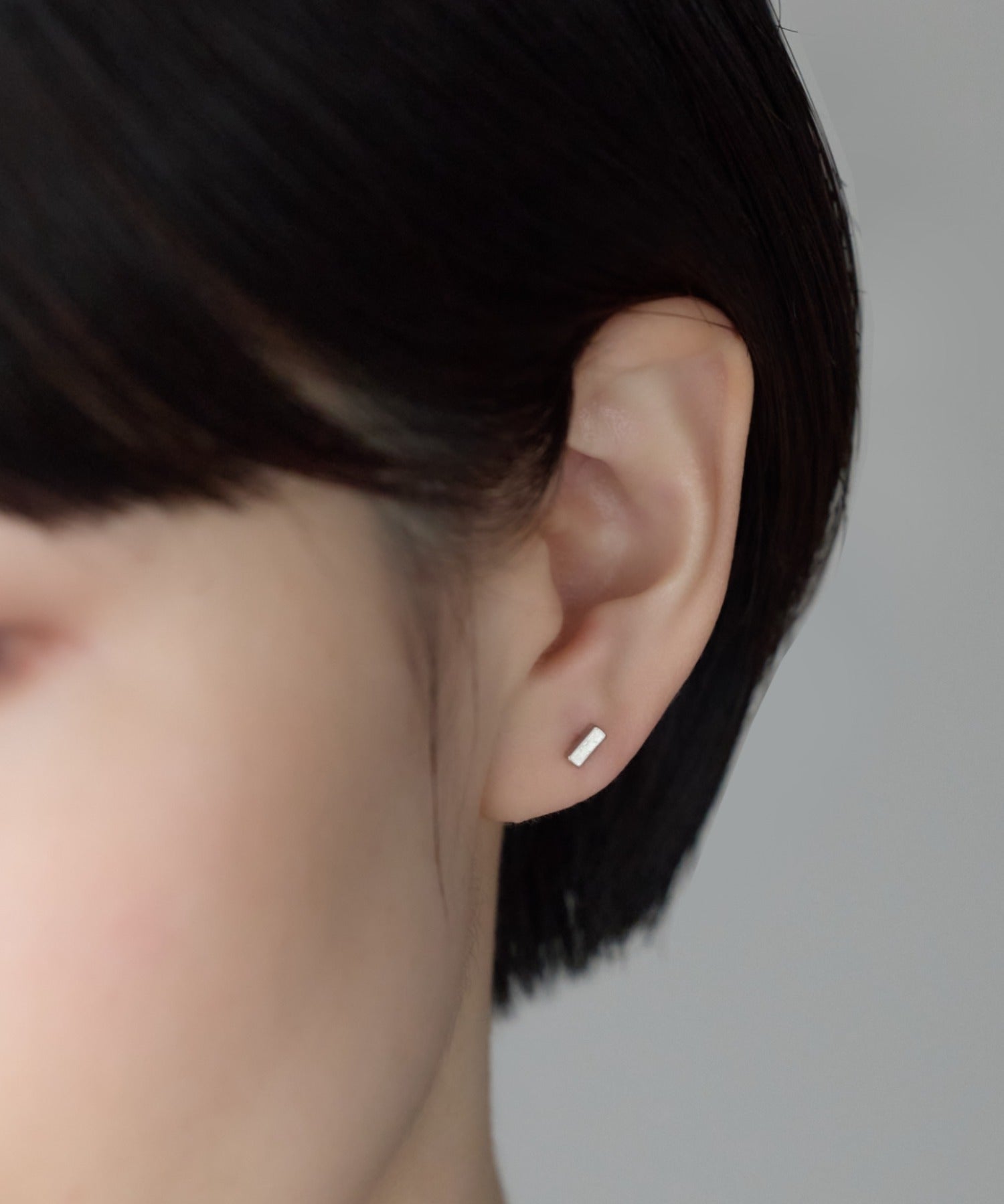 ciite' シーテ ピアス（両耳用） 【金属アレルギー対応】レクタングルバー ピアス