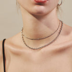 ciite' シーテ ネックレス 【 金属アレルギー対応 】 2連チェーンネックレス サージカルステンレス