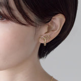 ciite' シーテ イヤリング シリコン付 リボンデザイン イヤリング