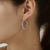 ciite' シーテ ピアス（両耳用） 【 金属アレルギー対応 】ツイストフープピアス サージカルステンレス（両耳用）