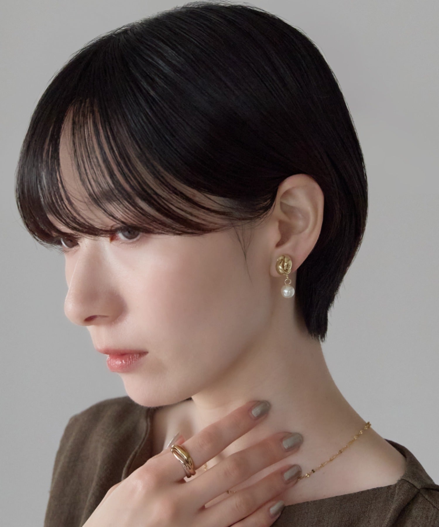 ciite' シーテ イヤリング シリコン付 デザインパール イヤリング