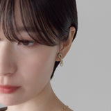 ciite' シーテ イヤリング シリコン付 デザインビジュー パールイヤリング