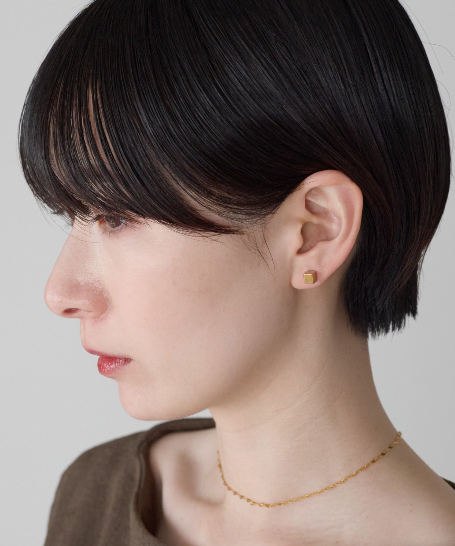 ciite' シーテ ピアス（両耳用） 【金属アレルギー対応】シンプルスクエア ピアス