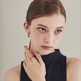 ciite' シーテ リング 【 金属アレルギー対応 】 ダブルハートリング サージカルステンレス