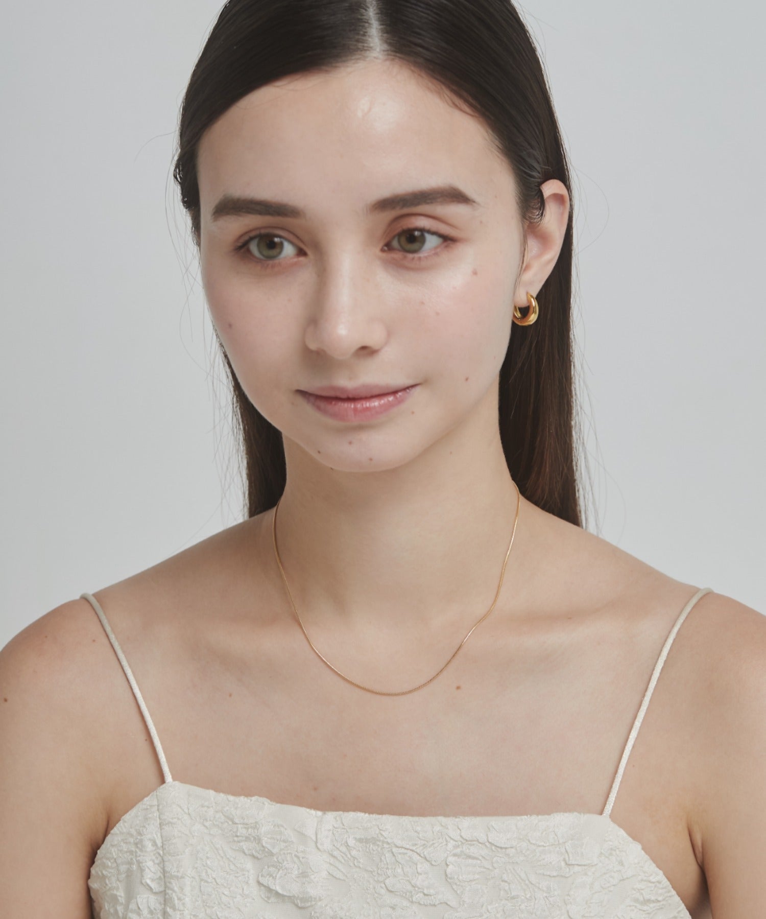 ciite' シーテ ネックレス 【 金属アレルギー対応 】 1mm スネークネックレス 2個セット サージカルステンレス 36～41cm, 39～44cm