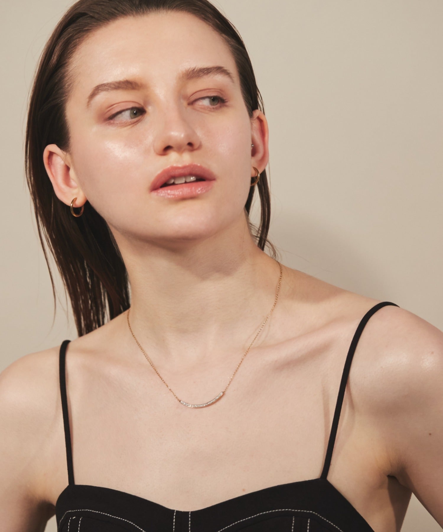 ciite' シーテ ネックレス 【 金属アレルギー対応 】 ビジューモチーフネックレス サージカルステンレス