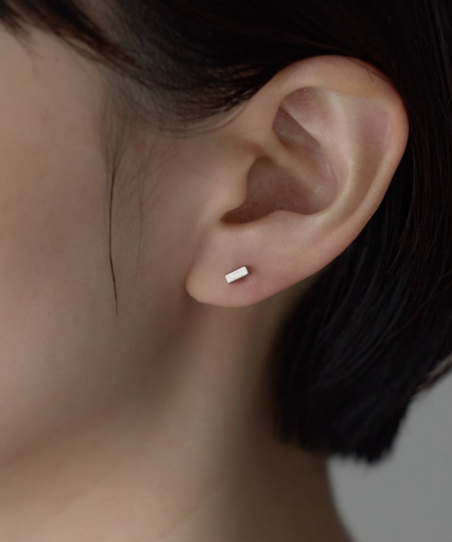 ciite' シーテ ピアス（両耳用） 【金属アレルギー対応】レクタングルバー ピアス