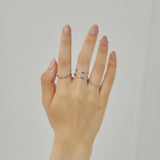 ciite' シーテ リング 【 金属アレルギー対応 】シンプルリング 4個セット サージカルステンレス