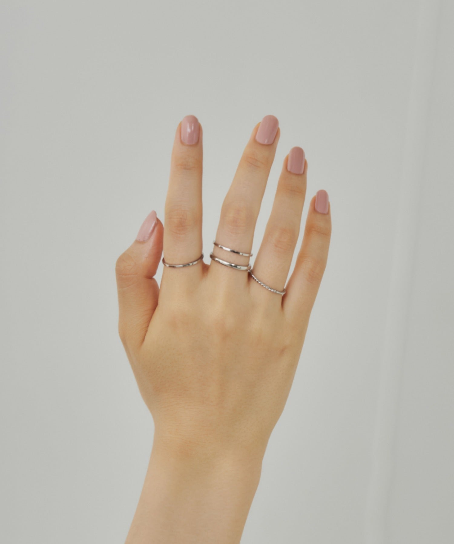 ciite' シーテ リング 【 金属アレルギー対応 】シンプルリング 4個セット サージカルステンレス