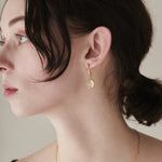 ciite' シーテ ピアス（両耳用） 【 金属アレルギー対応 】 オーバルストーン フックピアス サージカルステンレス (両耳用)