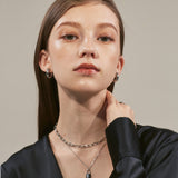 ciite' シーテ ネックレス 【 金属アレルギー対応 】 チェーン & パドロックネックレス 2セット