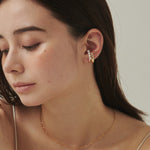 ciite' シーテ イヤーカフ 【 金属アレルギー対応 】ミニパールイヤーカフ サージカルステンレス