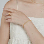 ciite' シーテ ブレスレット 【 金属アレルギー対応 】 グリッターチェーンブレスレット サージカルステンレス