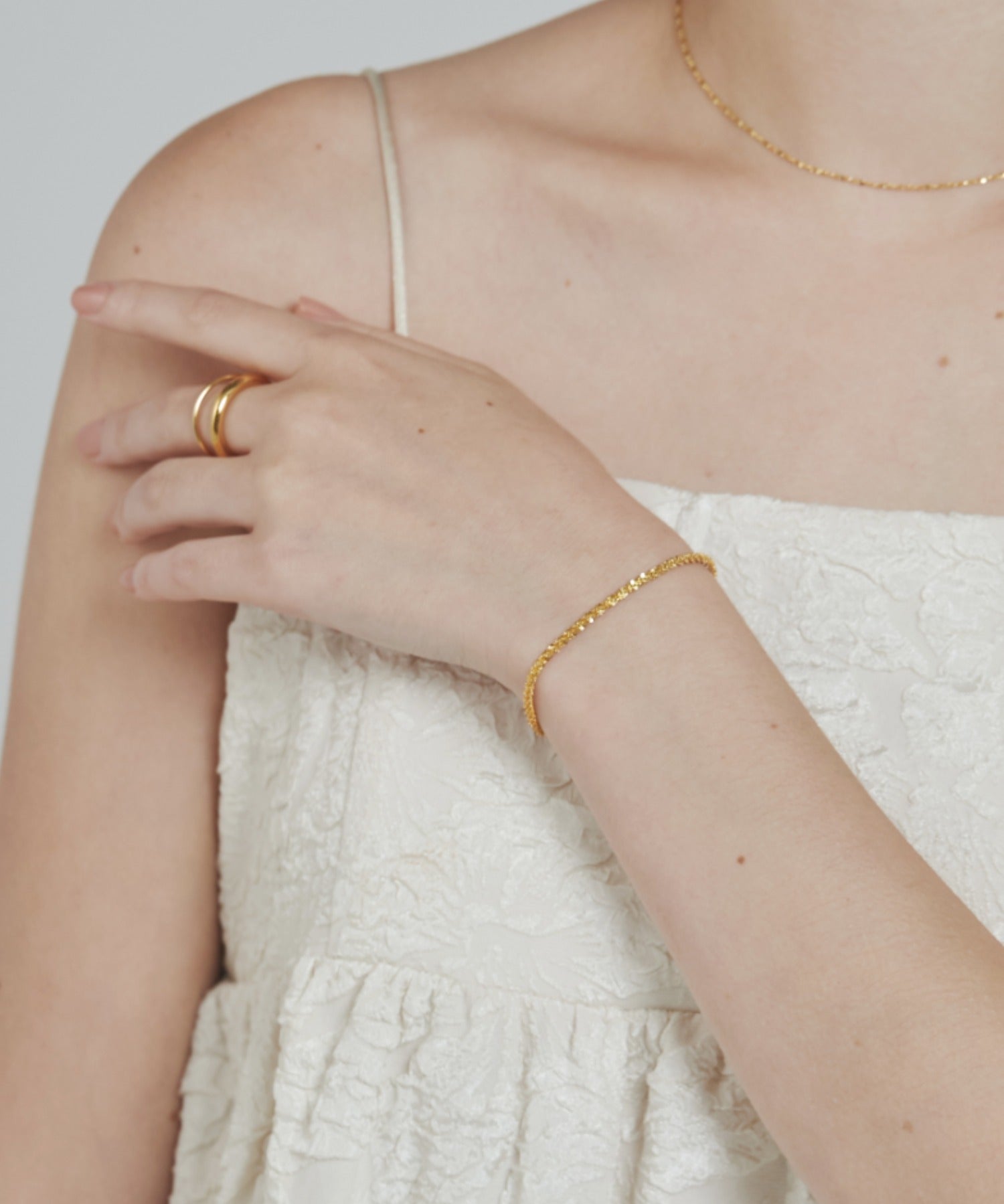 ciite' シーテ ブレスレット 【 金属アレルギー対応 】 グリッターチェーンブレスレット サージカルステンレス