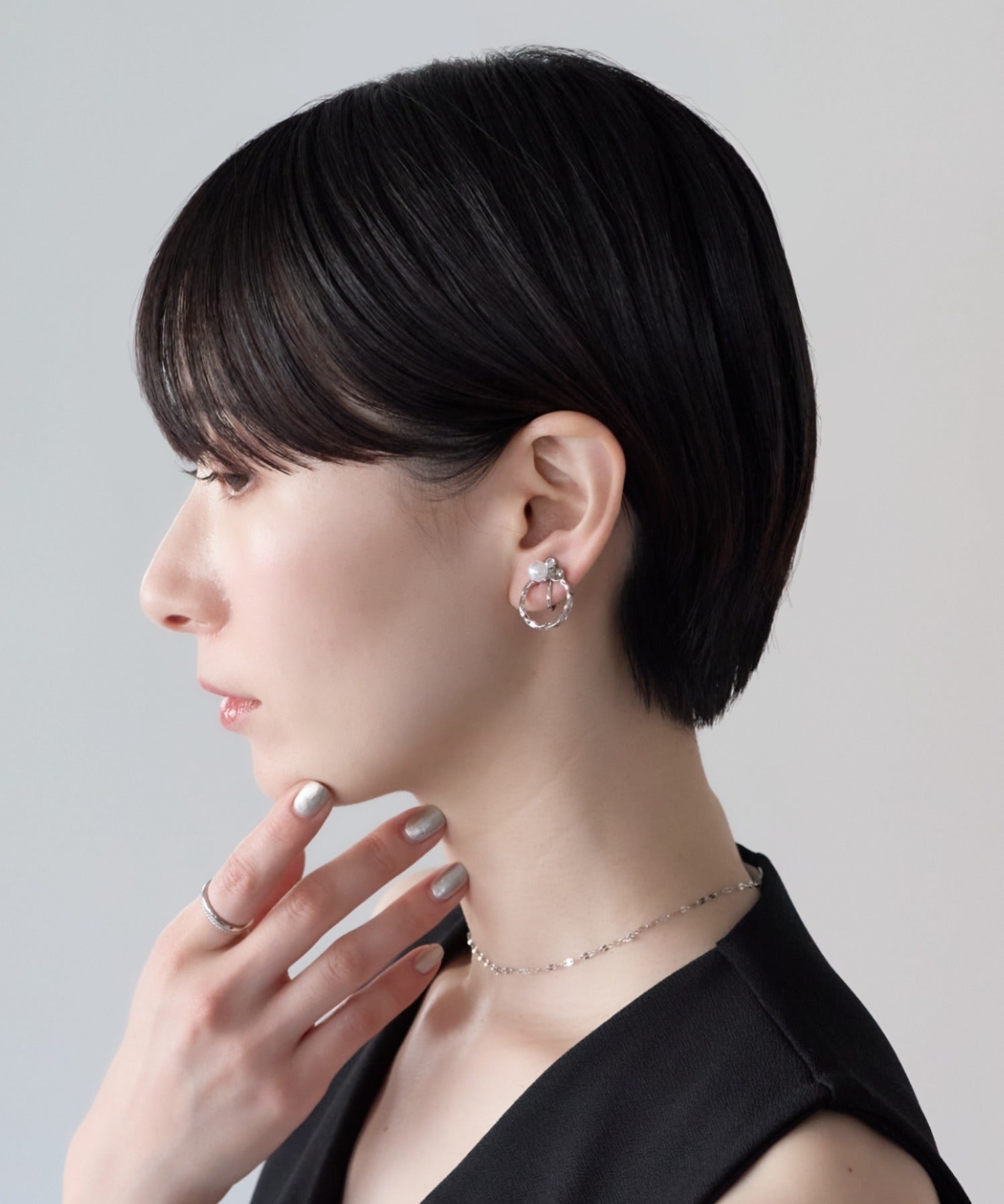 ciite' シーテ イヤリング シリコン付 デザインパール イヤリング