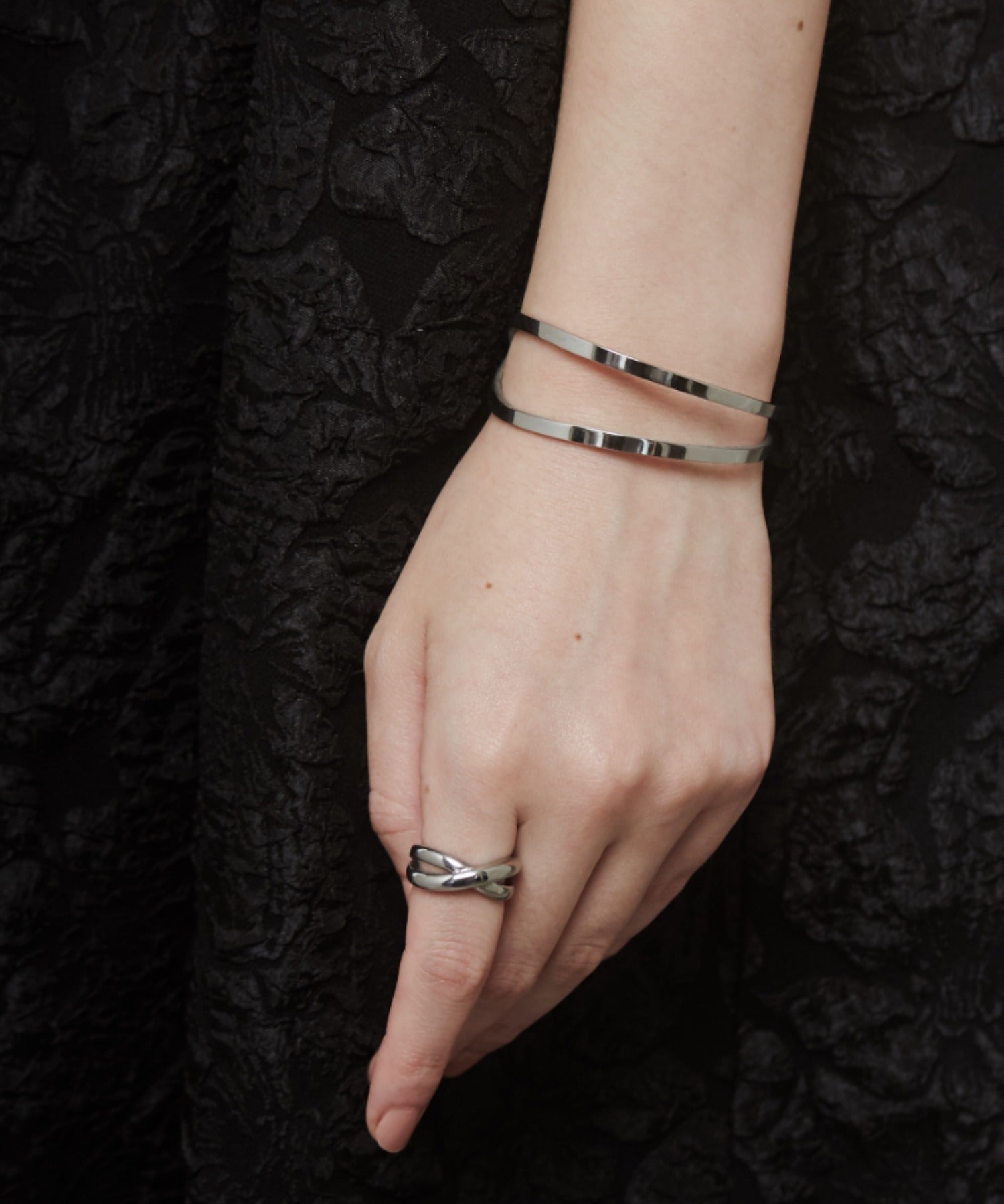 ciite' シーテ ブレスレット 【 金属アレルギー対応 】 2ラインバングル / ブレスレット サージカルステンレス