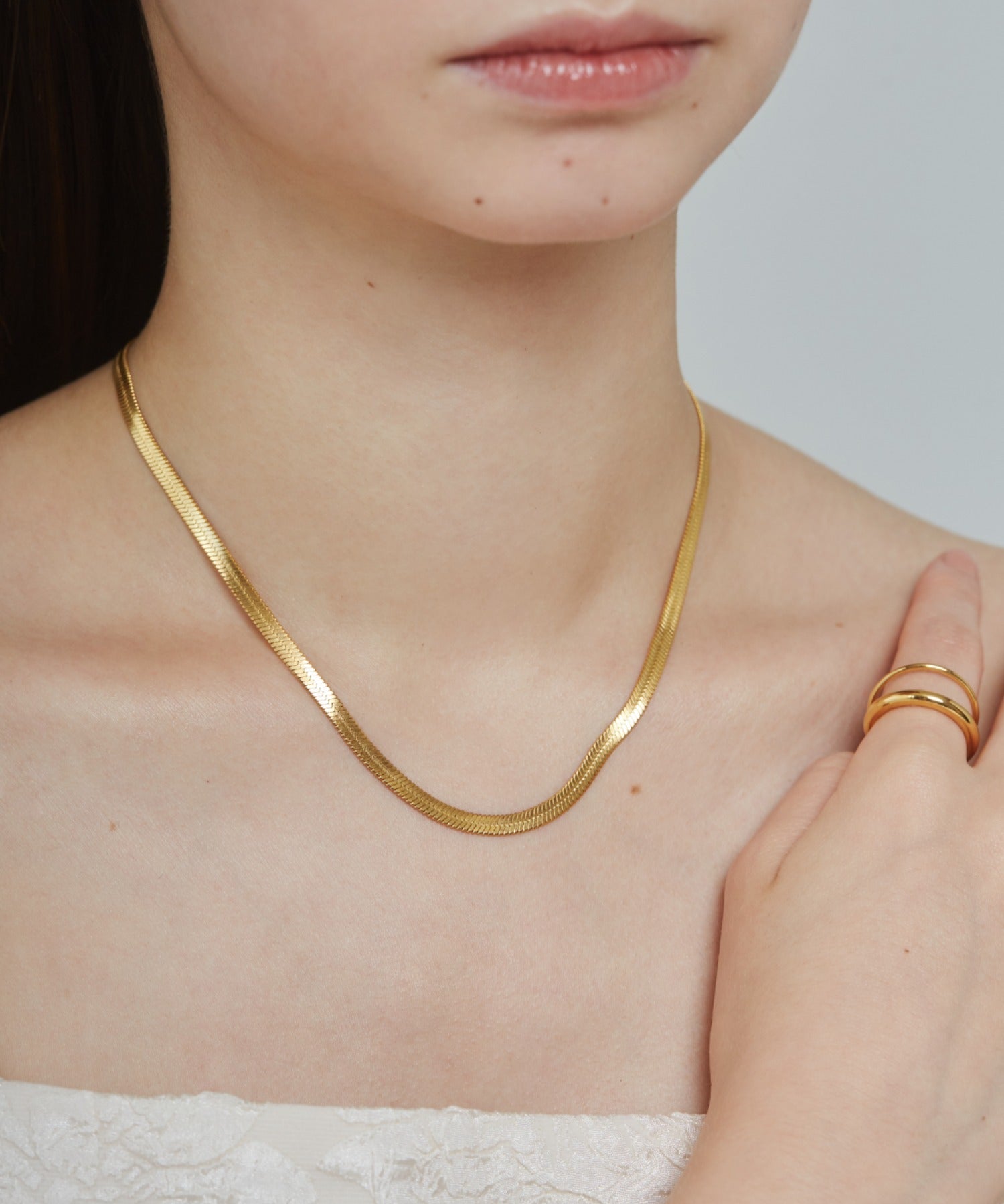 ciite' シーテ ネックレス 【 金属アレルギー対応 】 4mm スネークチェーンネックレス サージカルステンレス