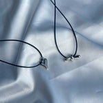 ciite' シーテ ネックレス メタルハートトップ コードチョーカー / ネックレス