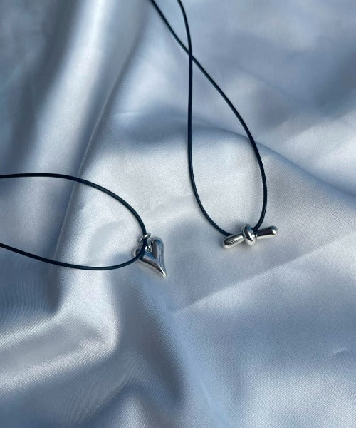 ciite' シーテ ネックレス メタルハートトップ コードチョーカー / ネックレス