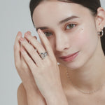 ciite' シーテ リング 【 金属アレルギー対応 】 ビッグクロスリング サージカルステンレス