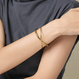 ciite' シーテ ブレスレット 【 金属アレルギー対応 】 クロスバングル サージカルステンレス