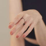 ciite' シーテ リング 【 金属アレルギー対応 】 シンプルビジューリング サージカルステンレス