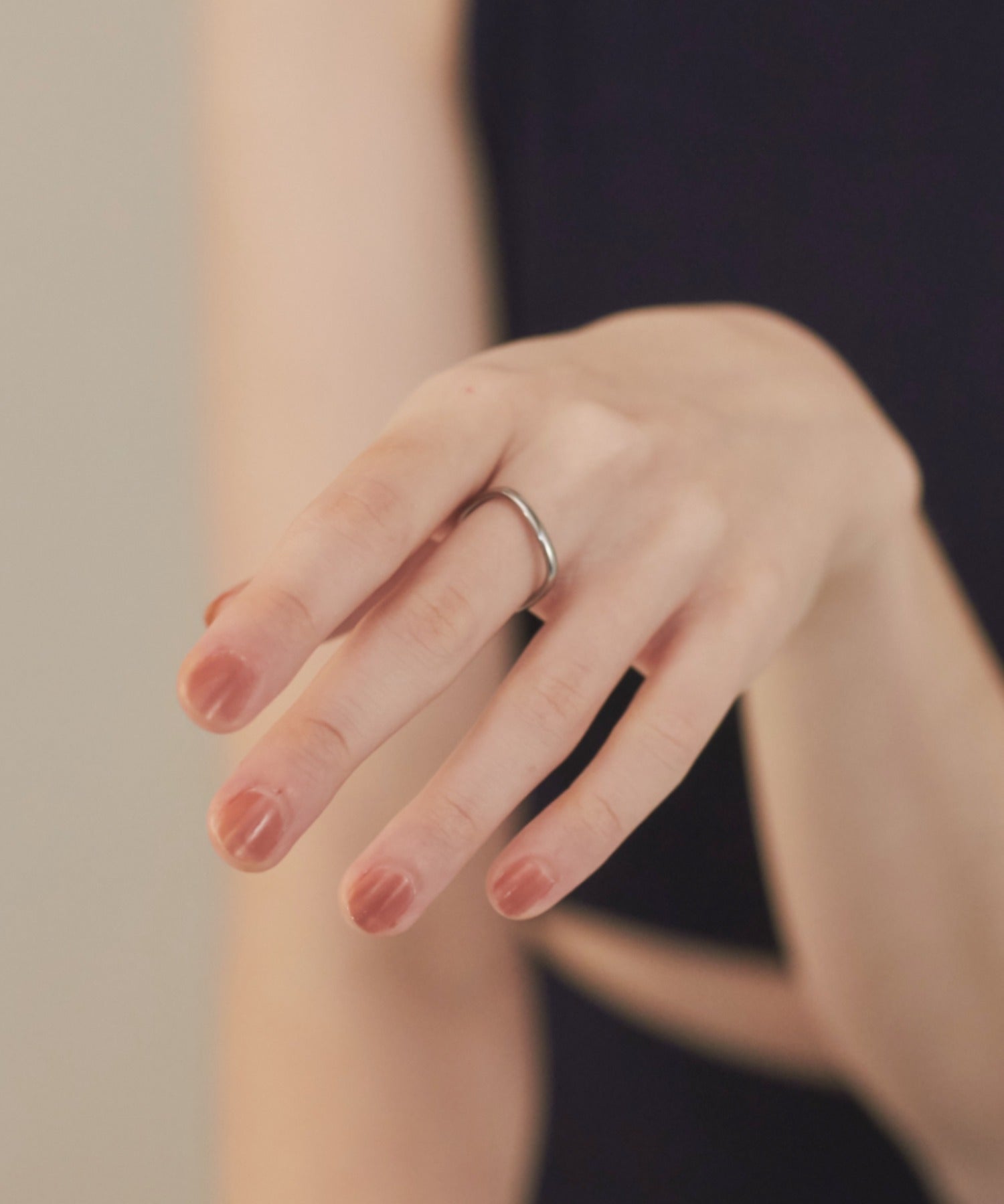 ciite' シーテ リング 【 金属アレルギー対応 】 シンプルビジューリング サージカルステンレス