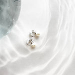 ciite' シーテ イヤリング シリコン付 デザインビジュー パール イヤリング